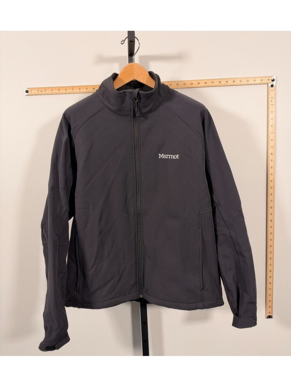 Marmot Jacket Men's XL Black Gravity Fleece Lined Windproof